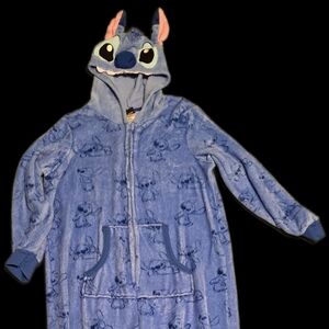 Disney Stitch Blue Onesie Pajama Set
